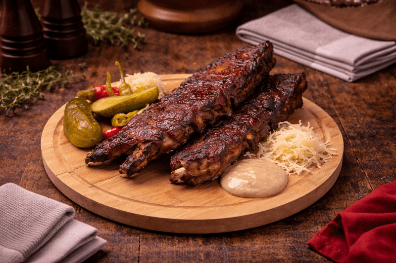 500g Pečené rebierka v medovej marináde